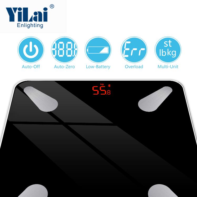 Black body scale with app LED display